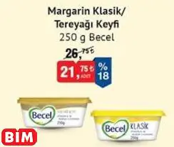 BECEL MARGARİN KLASİK/ TEREYAĞI KEYFİ